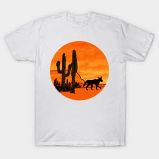 Desert - coyote and owl T-Shirt